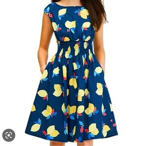Kate Spade - navy lemon zest dress